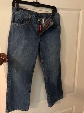 Lucky Brand Women's Medium Blue Straight leg capri Jeans